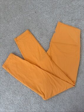 lululemon Align Ribbed High Rise Tights 25” Mango Dream Sz8